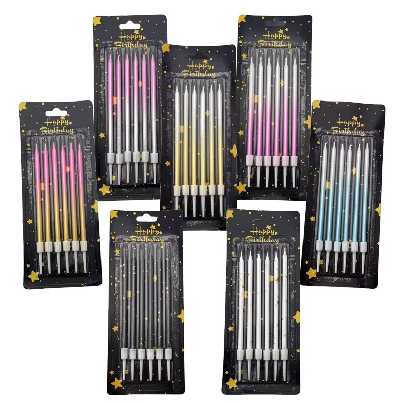 Supplies Of Candle - 30/50 صندوق متدرج اللون شمعة عيد