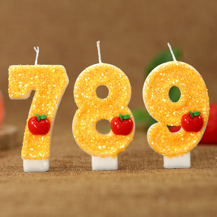 شمعة عيد ميلاد رقمية صفراء على - مراجعة Supplies Of Candle وسعره